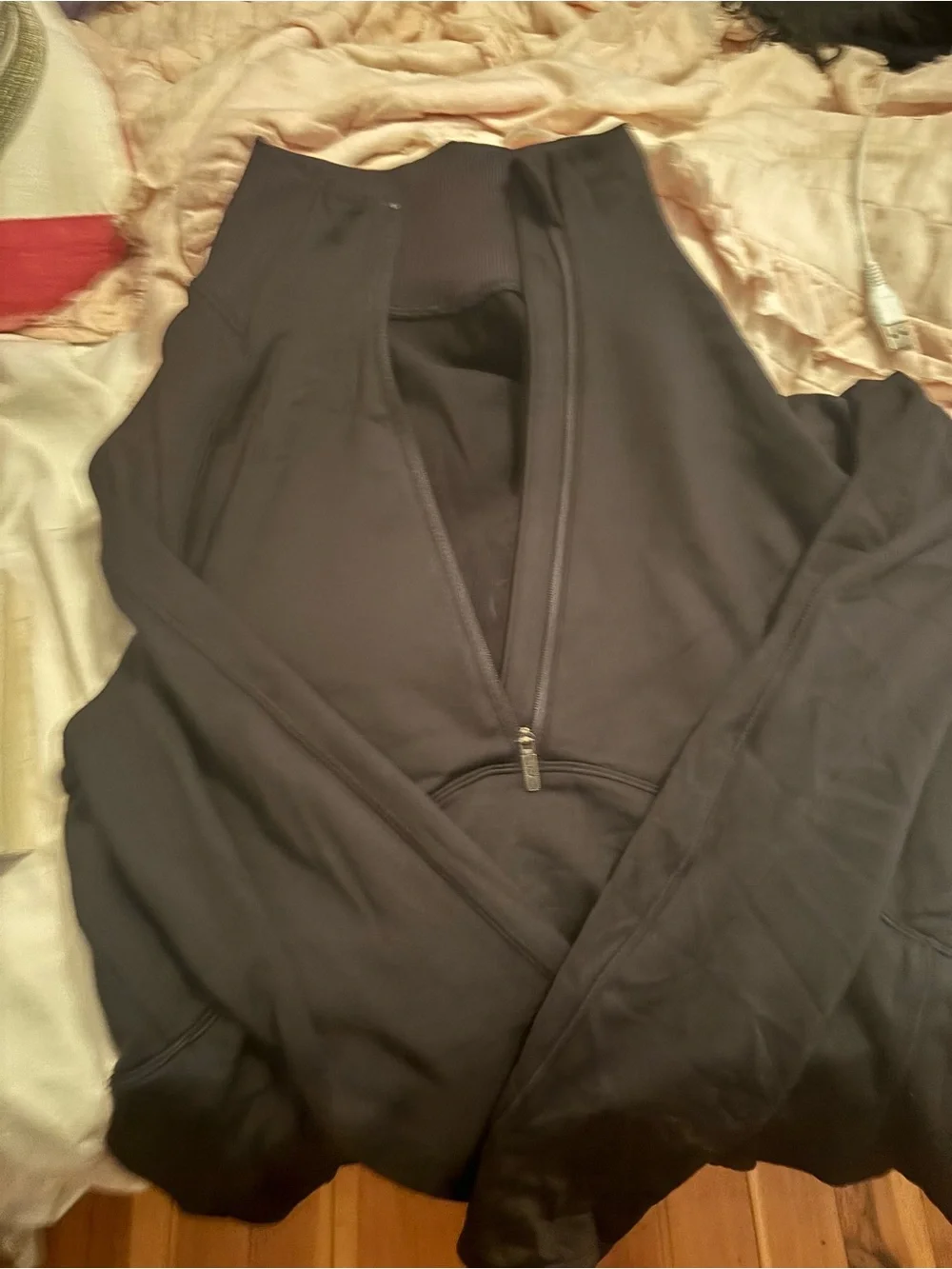 lululemon athletica Black Half-Zip Jacket
